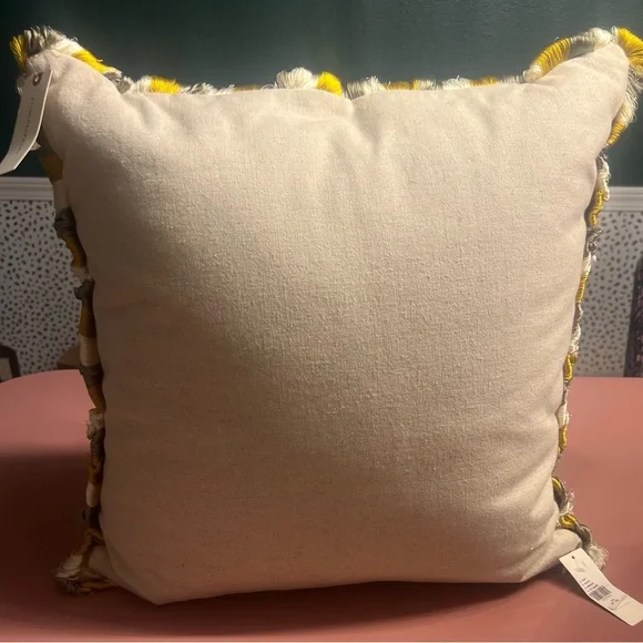 Anthropologie Georgia Cotton Embroidered Pillow - Picture 6 of 12